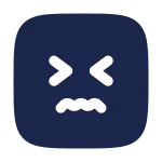 Confounded Square SVG Icon
